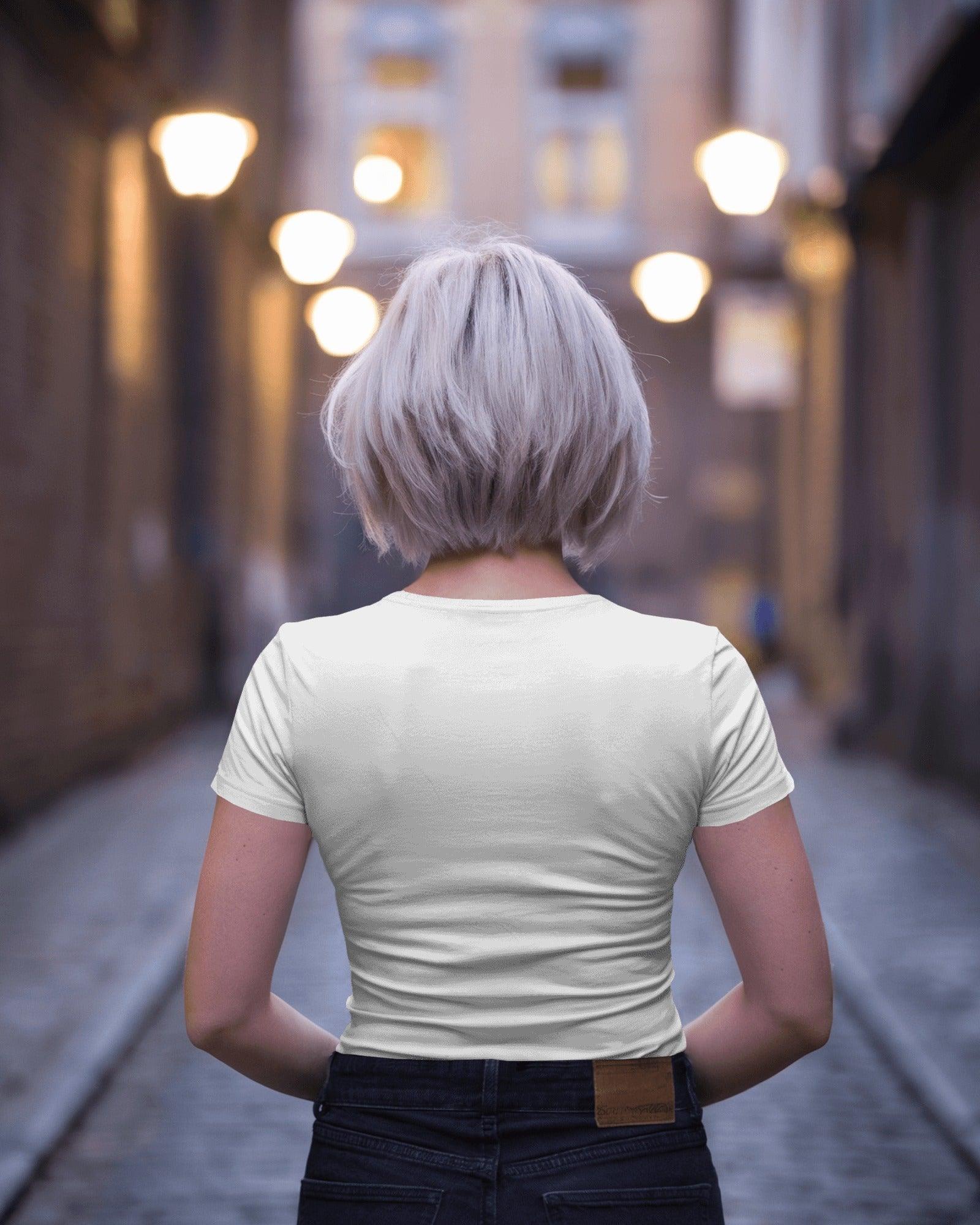 Rasha Thadani wearing the White Regular Fit Cat Avengers Assemble T-shirt from Nitorious Atelier. This premium cotton tee showcases a playful crossover design of cats as iconic superheroes, offering both style and comfort.