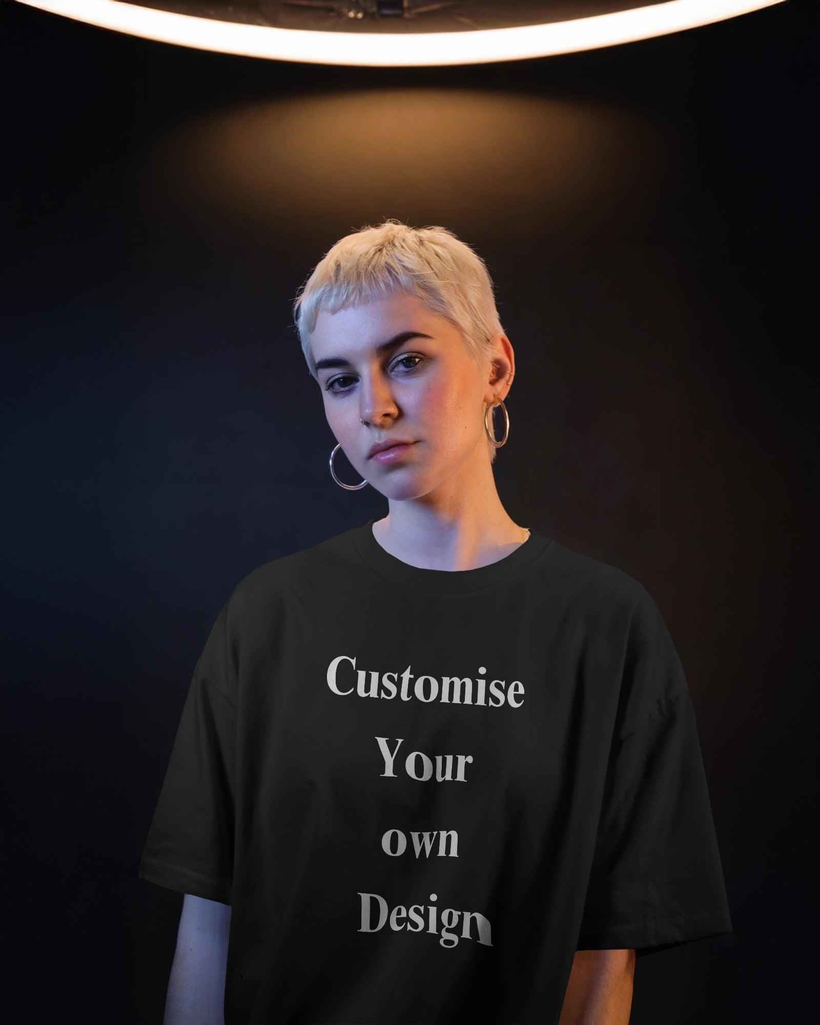 Nitorious Atelier Customised Oversized Black Tshirt