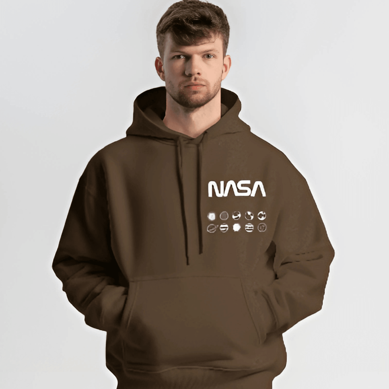 Nitorious Brown NASA Luxe Hoodie.