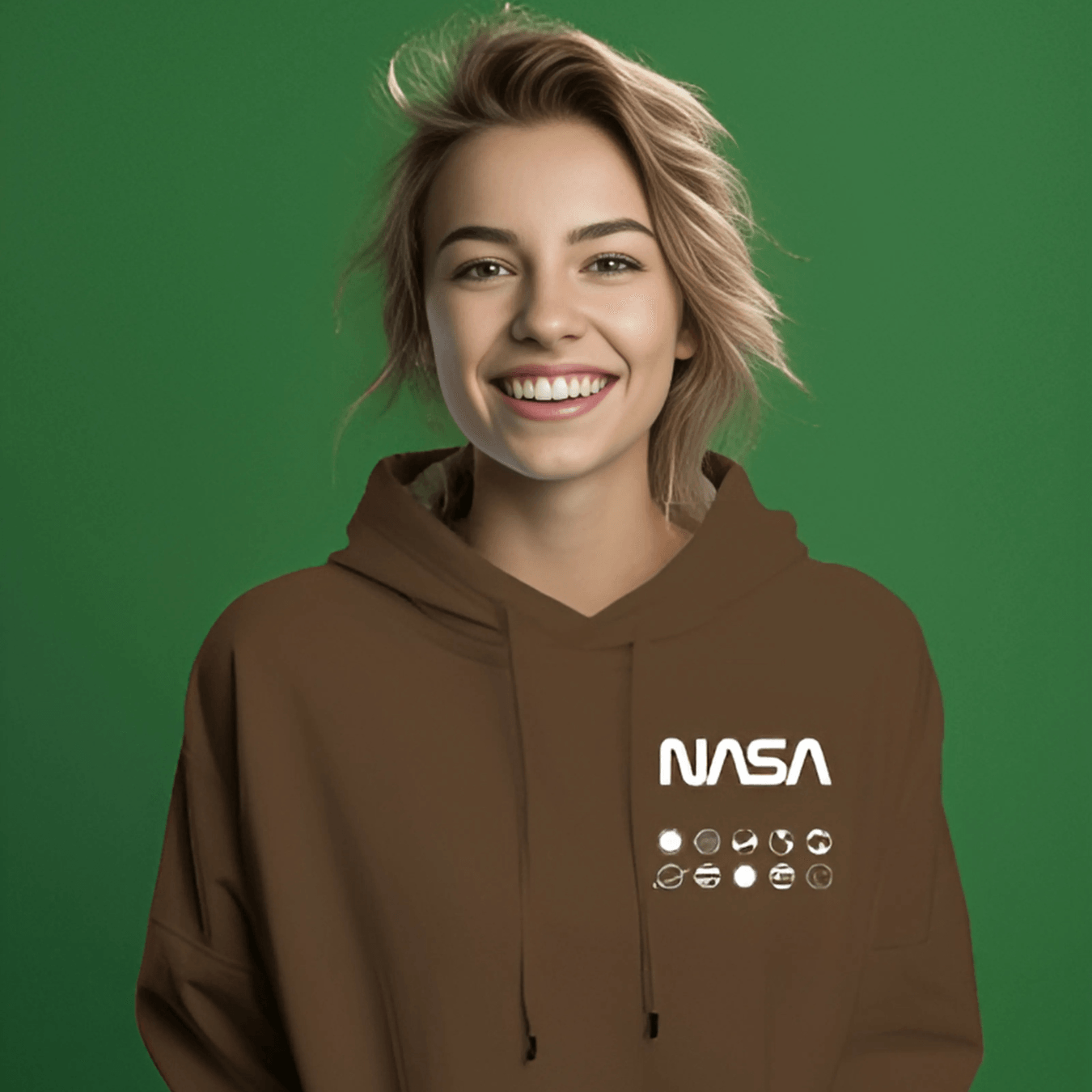 Nitorious Brown NASA Luxe Hoodie.