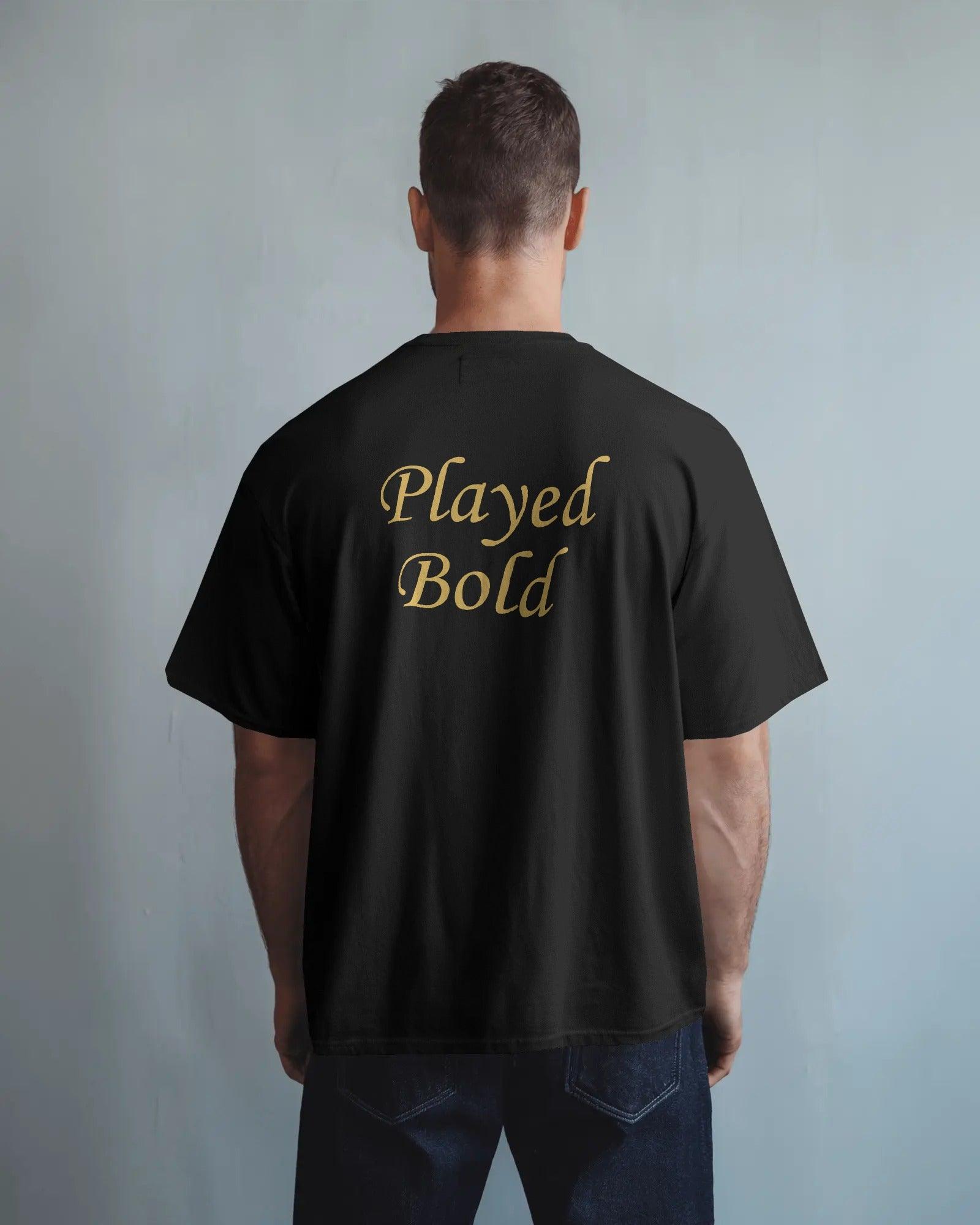 RCB Champions Oversized Black T-shirt