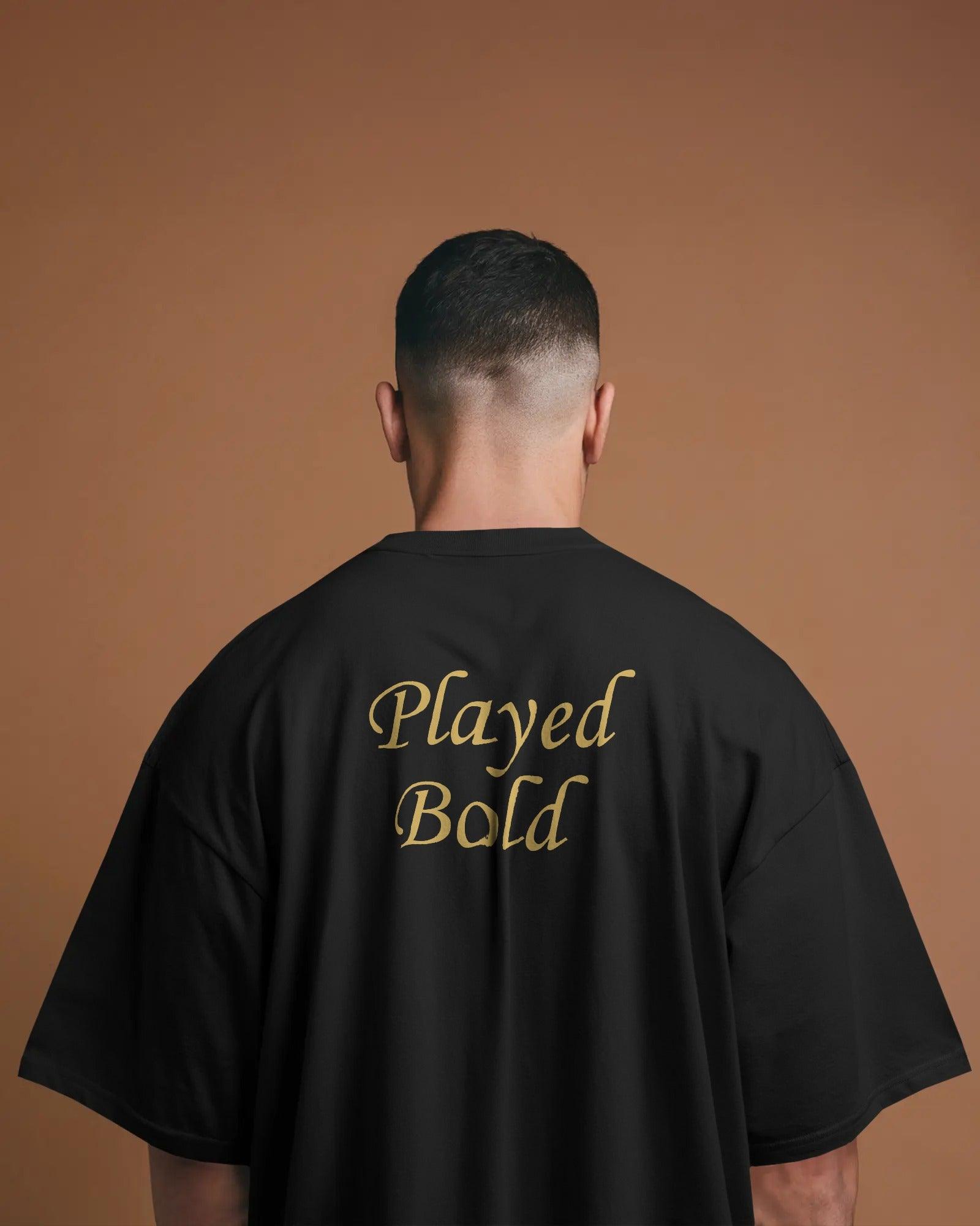 RCB Champions Oversized Black T-shirt