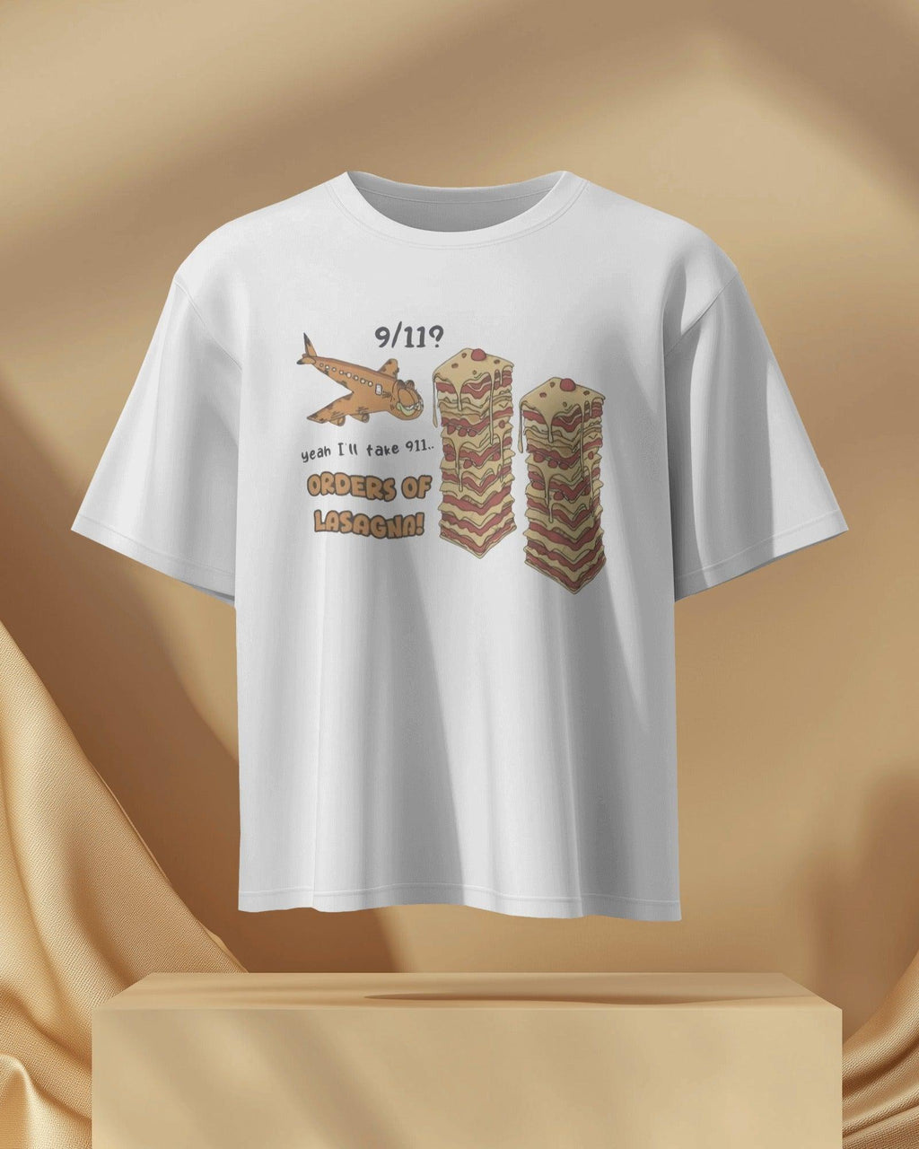 9/11 Garfield Oversized T-shirt