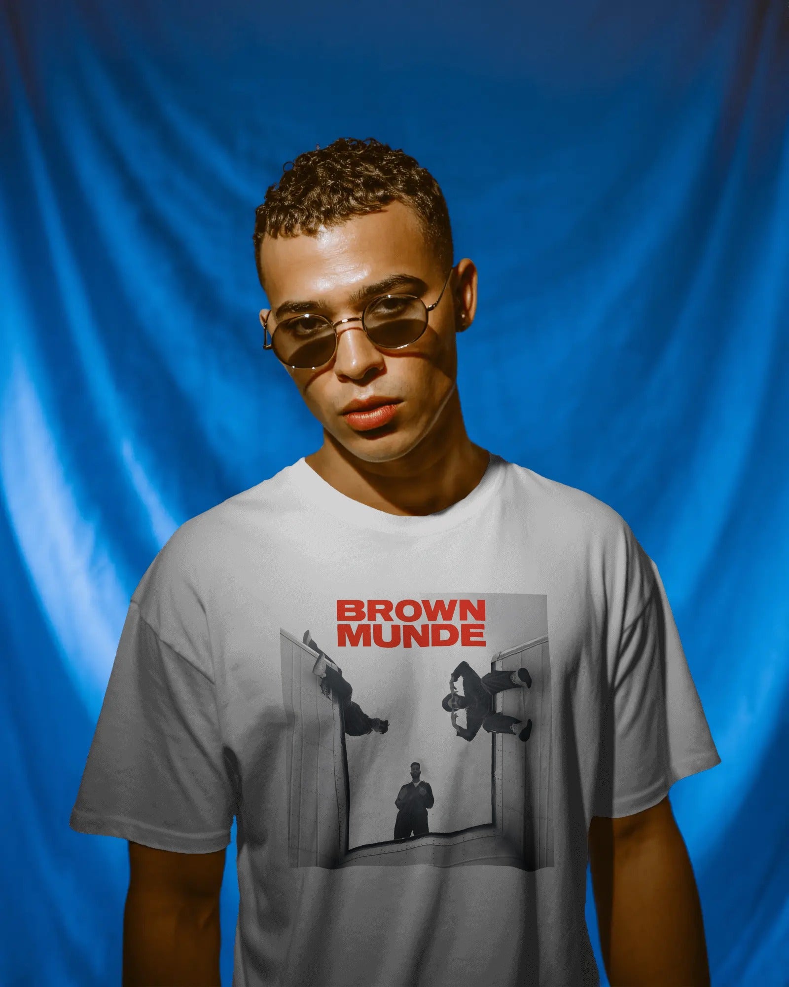 AP Dhillon Brown Munde OG India Oversized Tshirt from Nitorious Atelier 