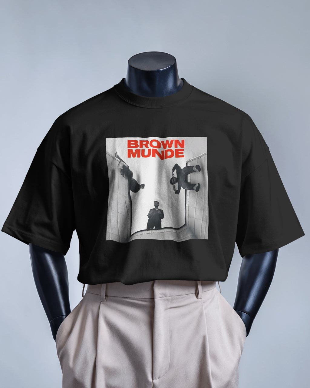 AP Dhillon Brown Munde OG India Oversized Tshirt from Nitorious Atelier 