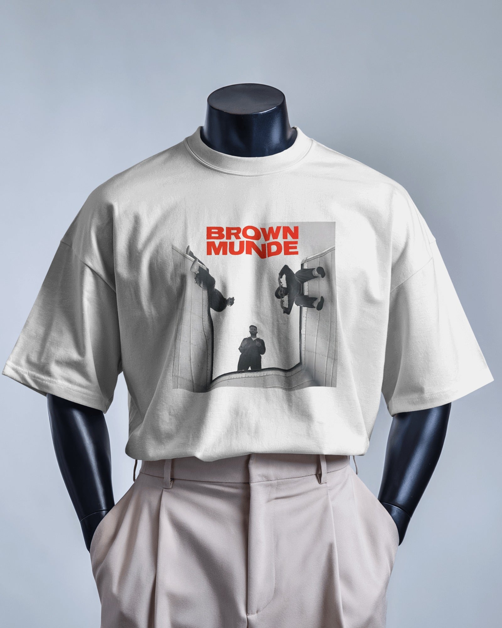 AP Dhillon Brown Munde OG India Oversized Tshirt from Nitorious Atelier 