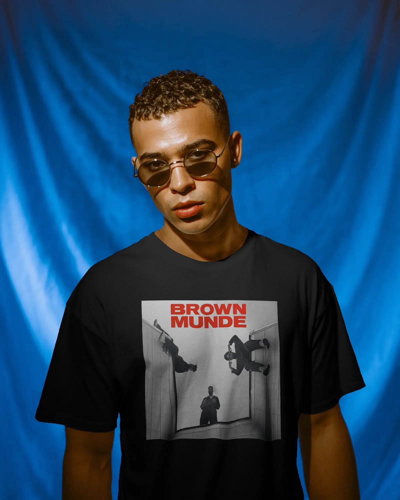 AP Dhillon Brown Munde OG India Oversized Tshirt from Nitorious Atelier 