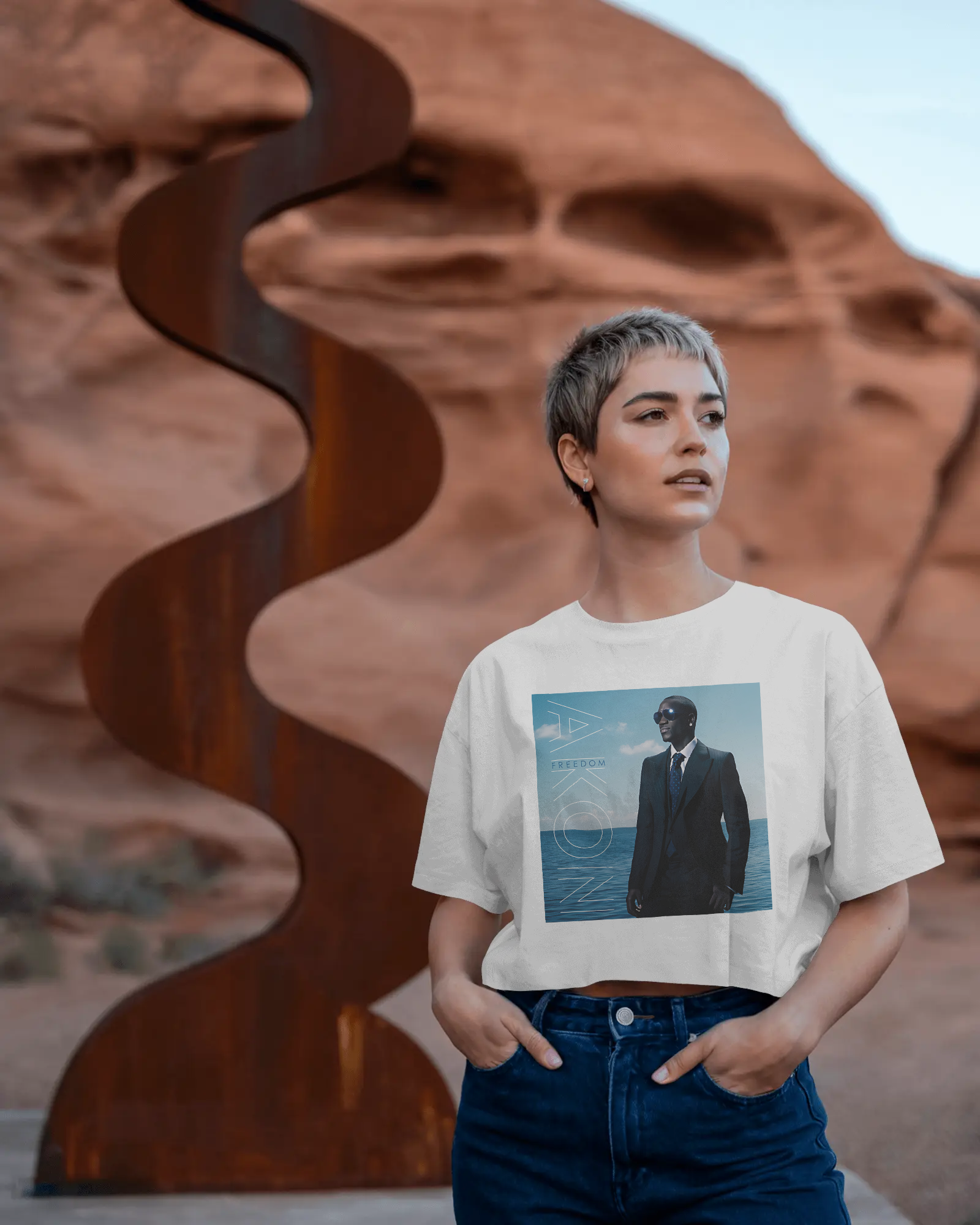 Akon Concert Graphic Printed Oversized T-shirt – premium cotton music tour merch streetwear for fans.