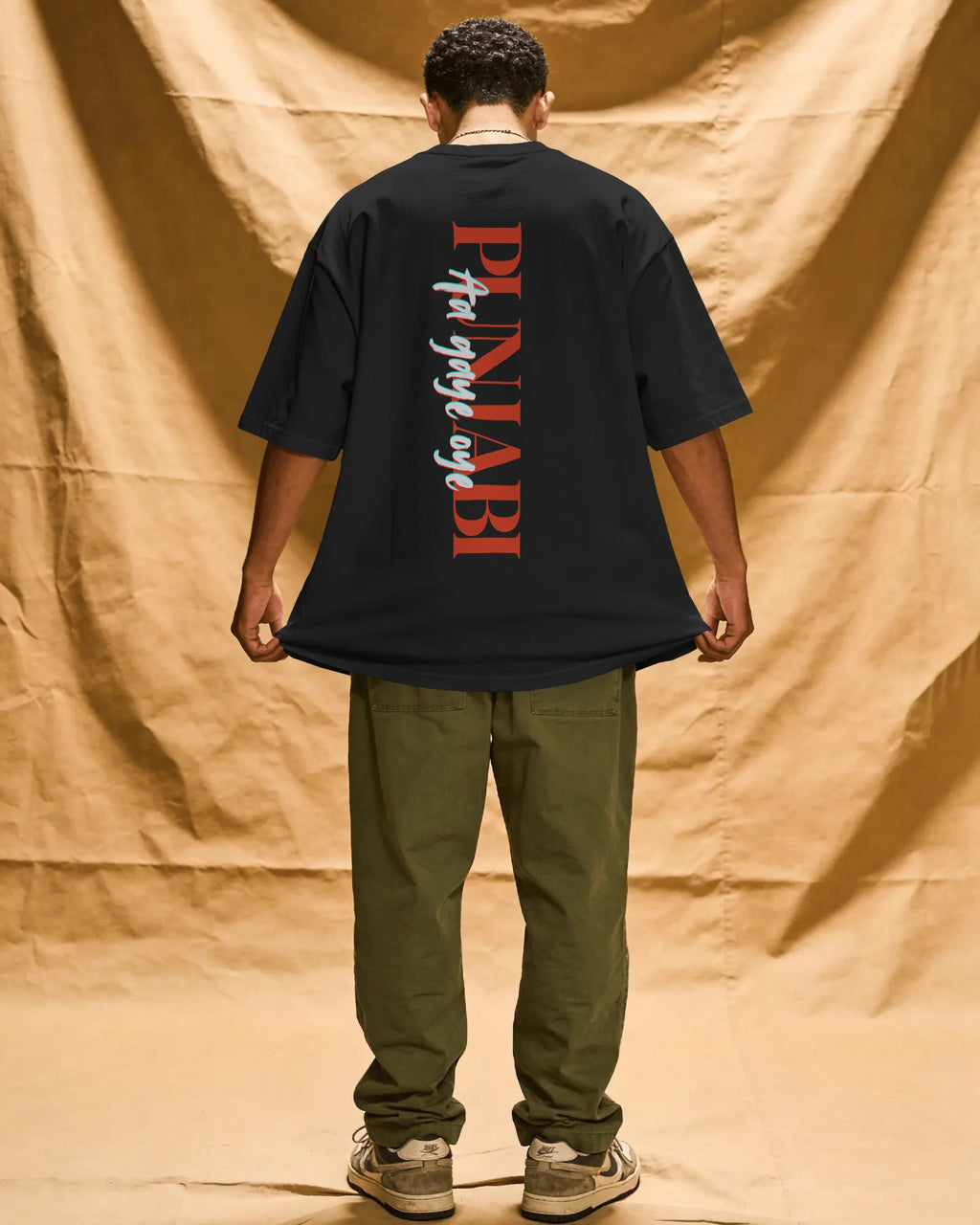 Diljit Dosanjh Aura World Tour Oversized Black T-shirt