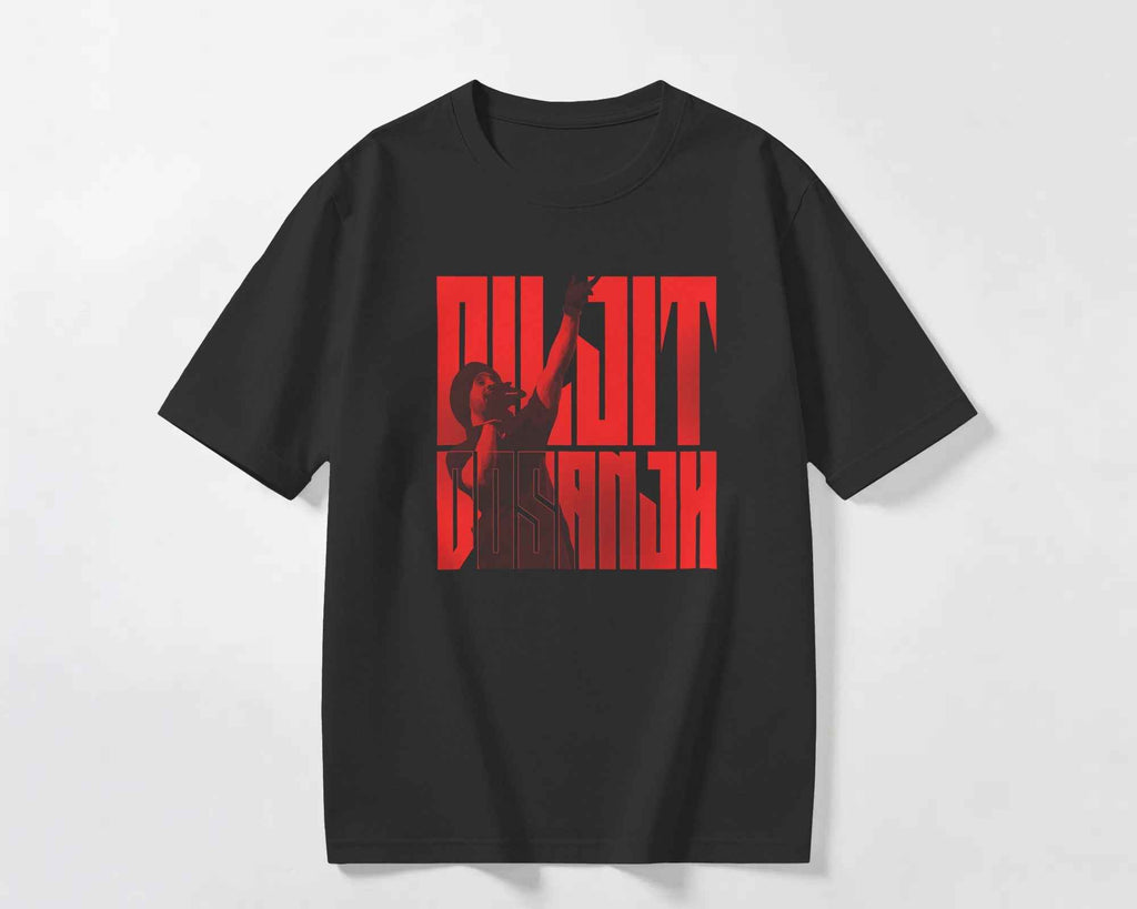 Diljit Dosanjh Concert Edition Oversized Black T-Shirt