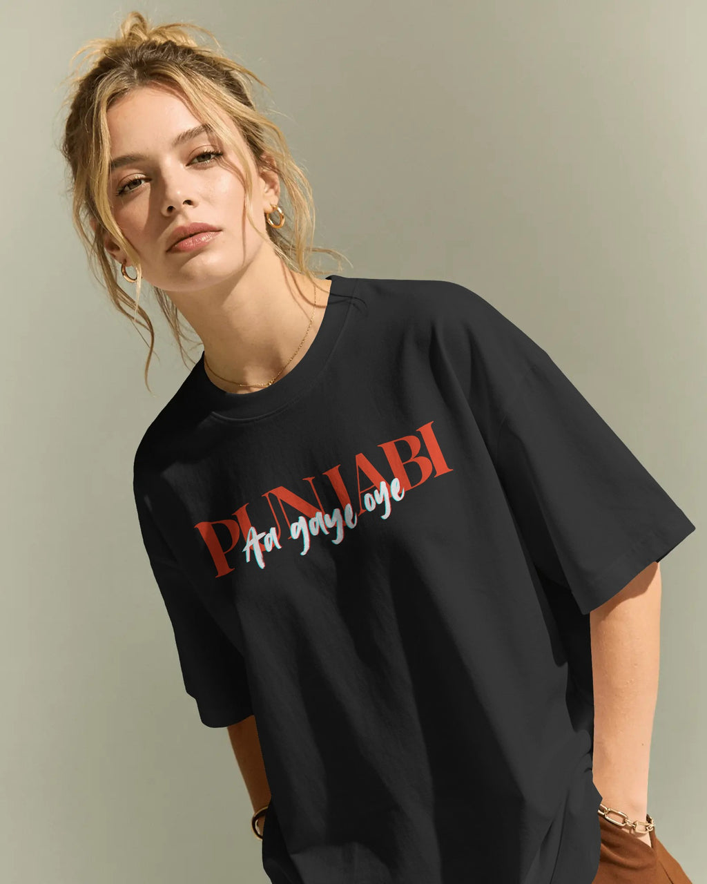Diljit Dosanjh Punjab Forever Oversized Black T-Shirt