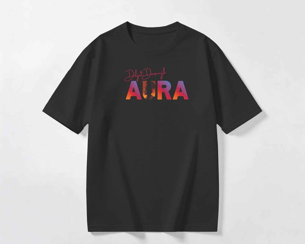 Diljit Dosanjh Signature Edition Aura World Tour Oversized T-Shirt | Unisex Premium Cotton Graphic Tee