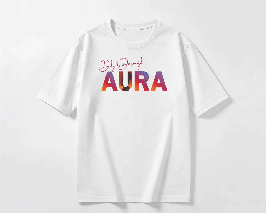 Diljit Dosanjh Signature Edition Aura World Tour Oversized T-Shirt | Unisex Premium Cotton Graphic Tee