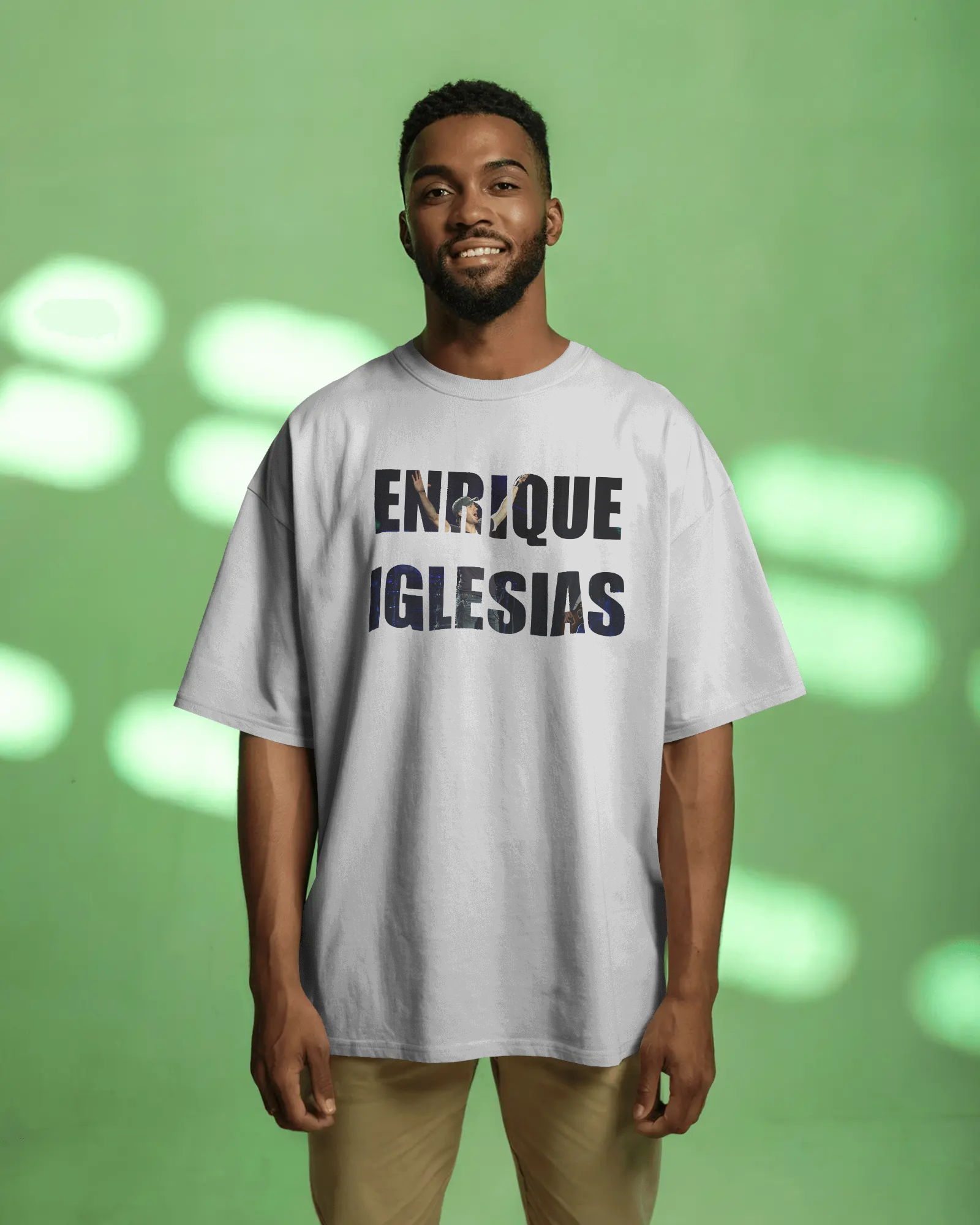 Enrique Iglesias Concert Graphic Printed Oversized T-shirt