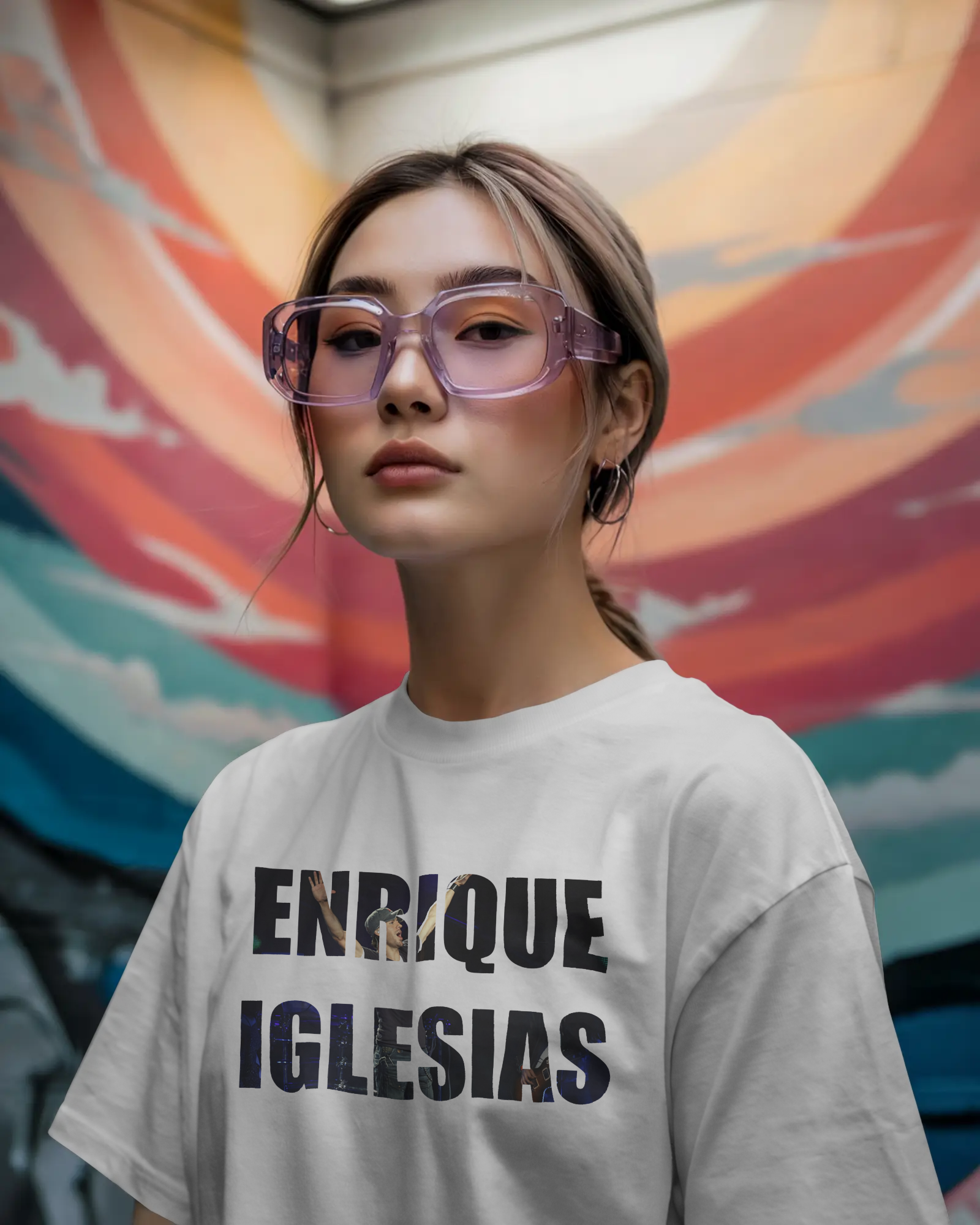 Enrique Iglesias Concert Graphic Printed Oversized T-shirt