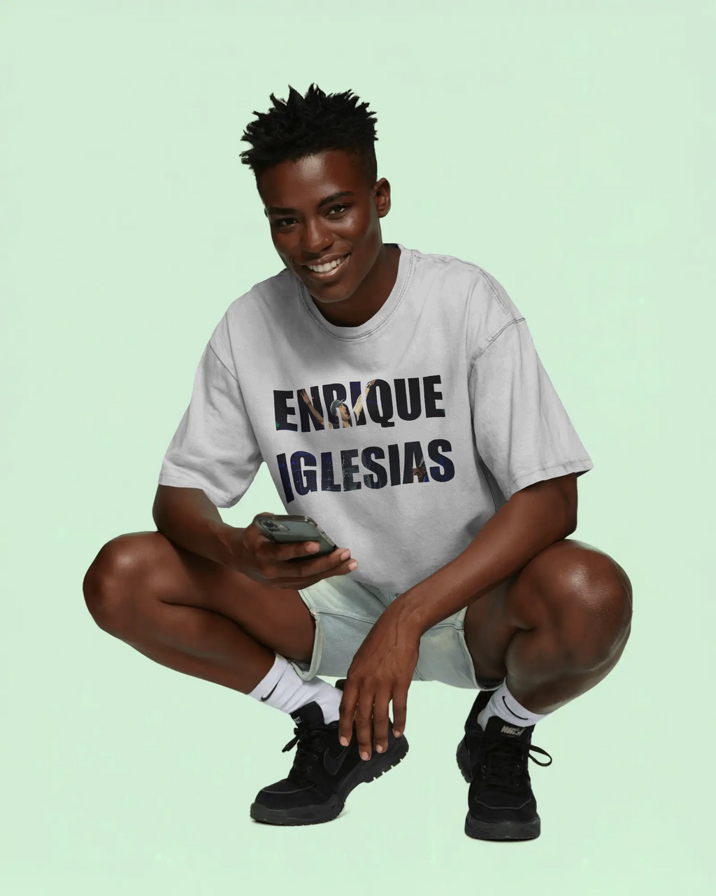 Enrique Iglesias Concert Graphic Printed Oversized T-shirt