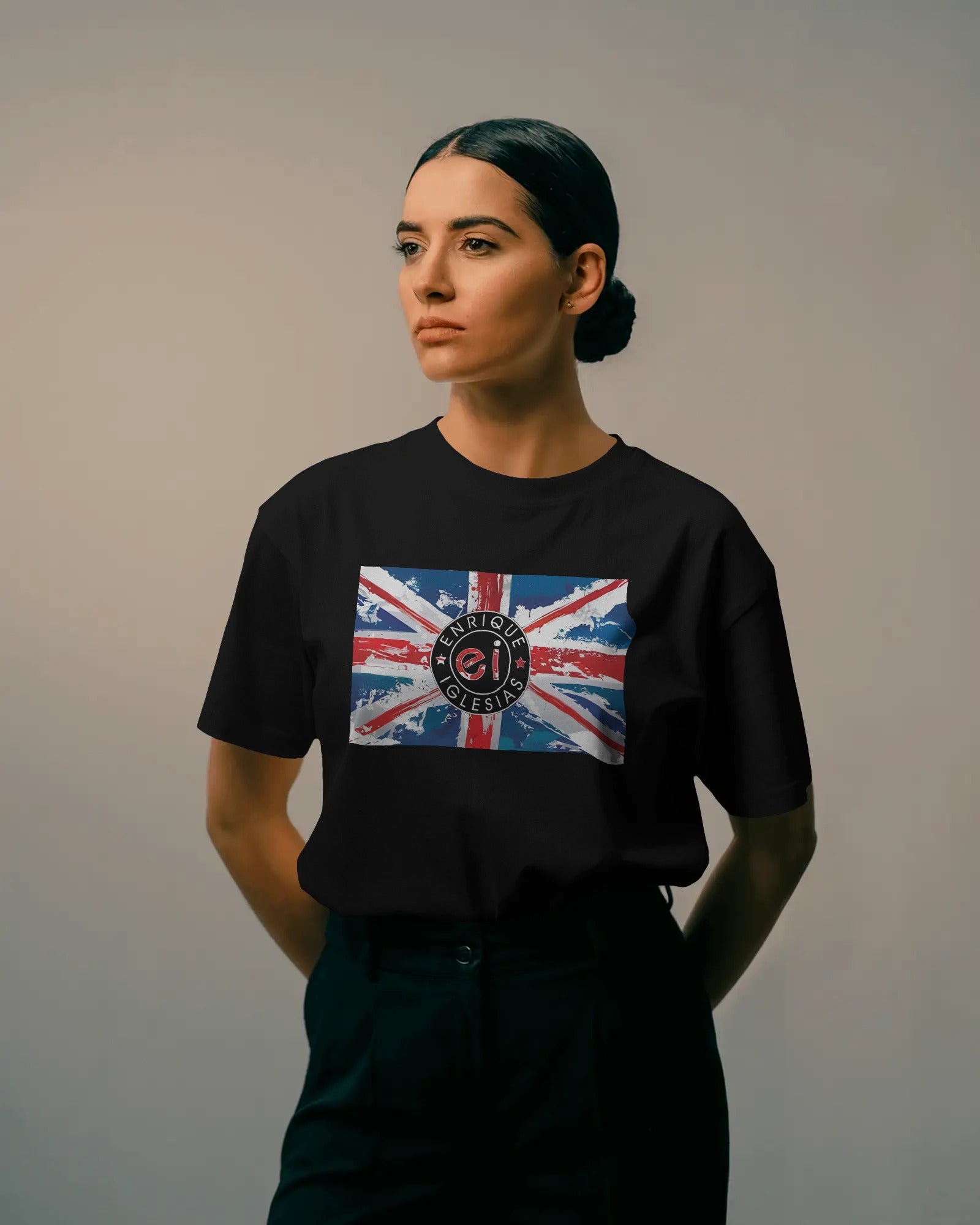 Enrique Iglesias EI Concert Graphic Printed Oversized T-shirt – premium cotton concert merch streetwear for fans.