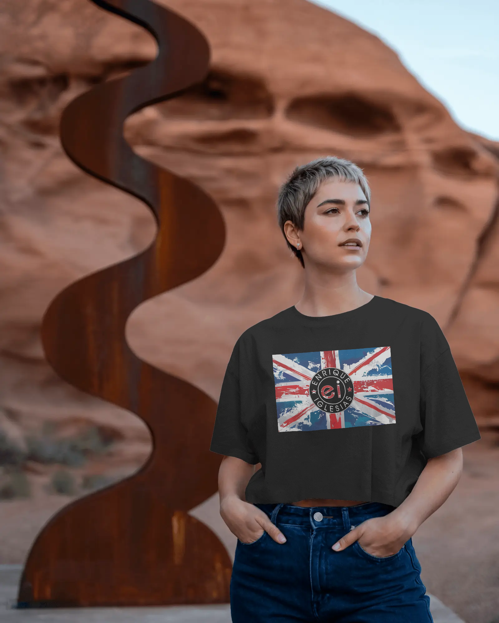 Enrique Iglesias EI Concert Graphic Printed Oversized T-shirt – premium cotton concert merch streetwear for fans.