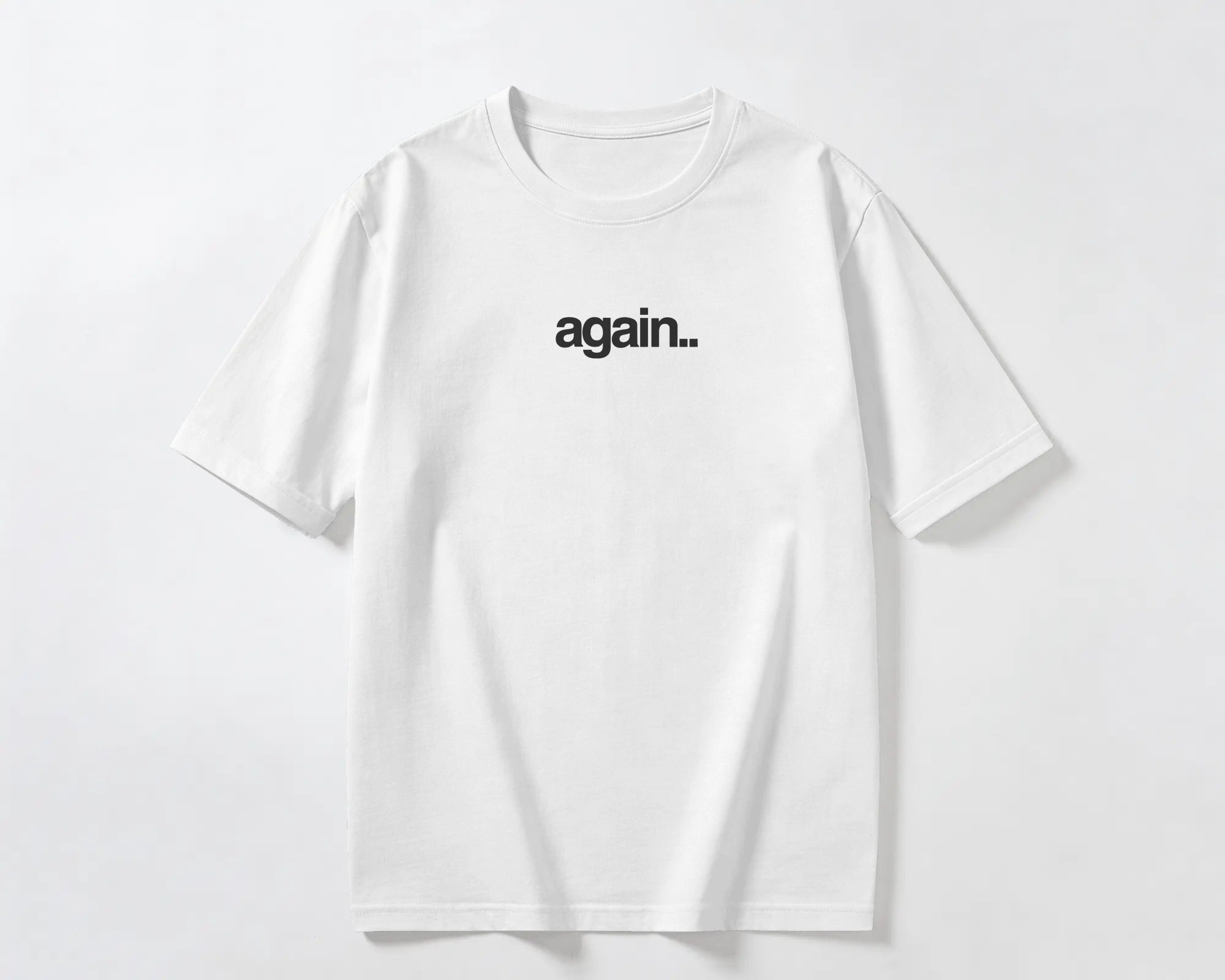 Fred Again India concert oversized white t-shirt with multilingual statement print