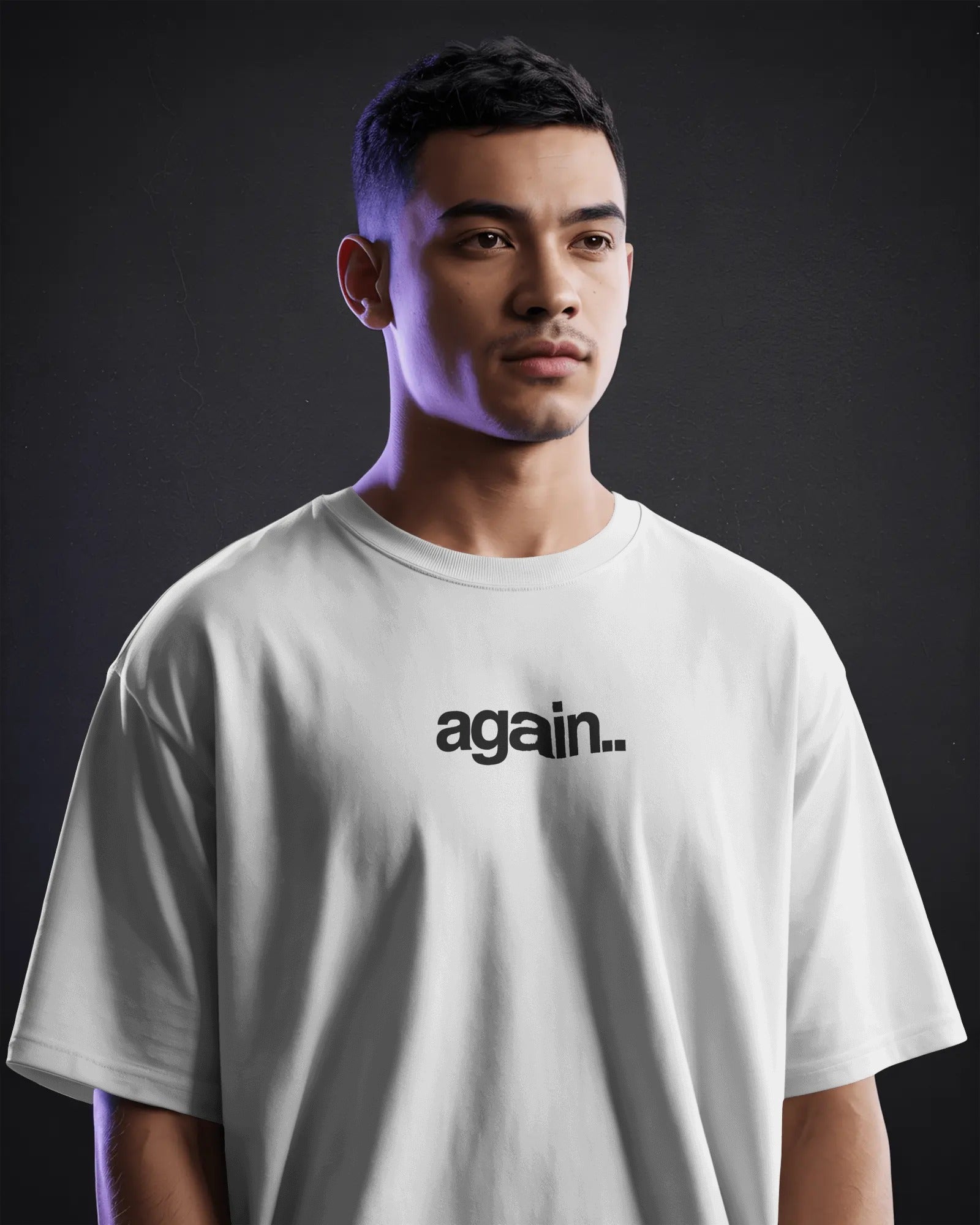 Unisex Fred Again Tour Edition white oversized t-shirt in 240 GSM cotton