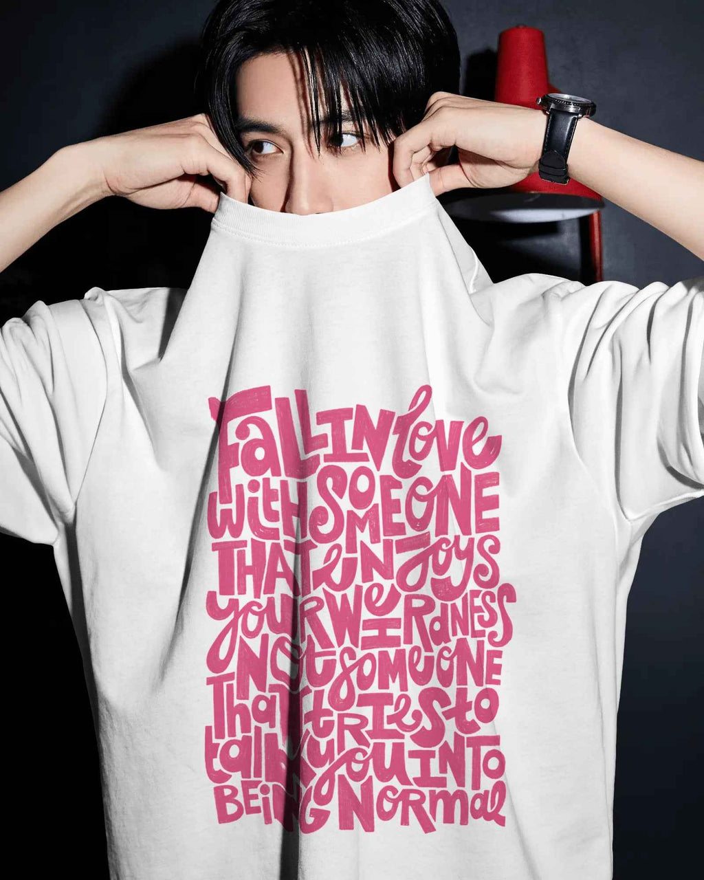 Fred Again Dermot (See Yourself In My Eyes) Oversized White T-Shirt | Unisex Premium Cotton Graphic Tee