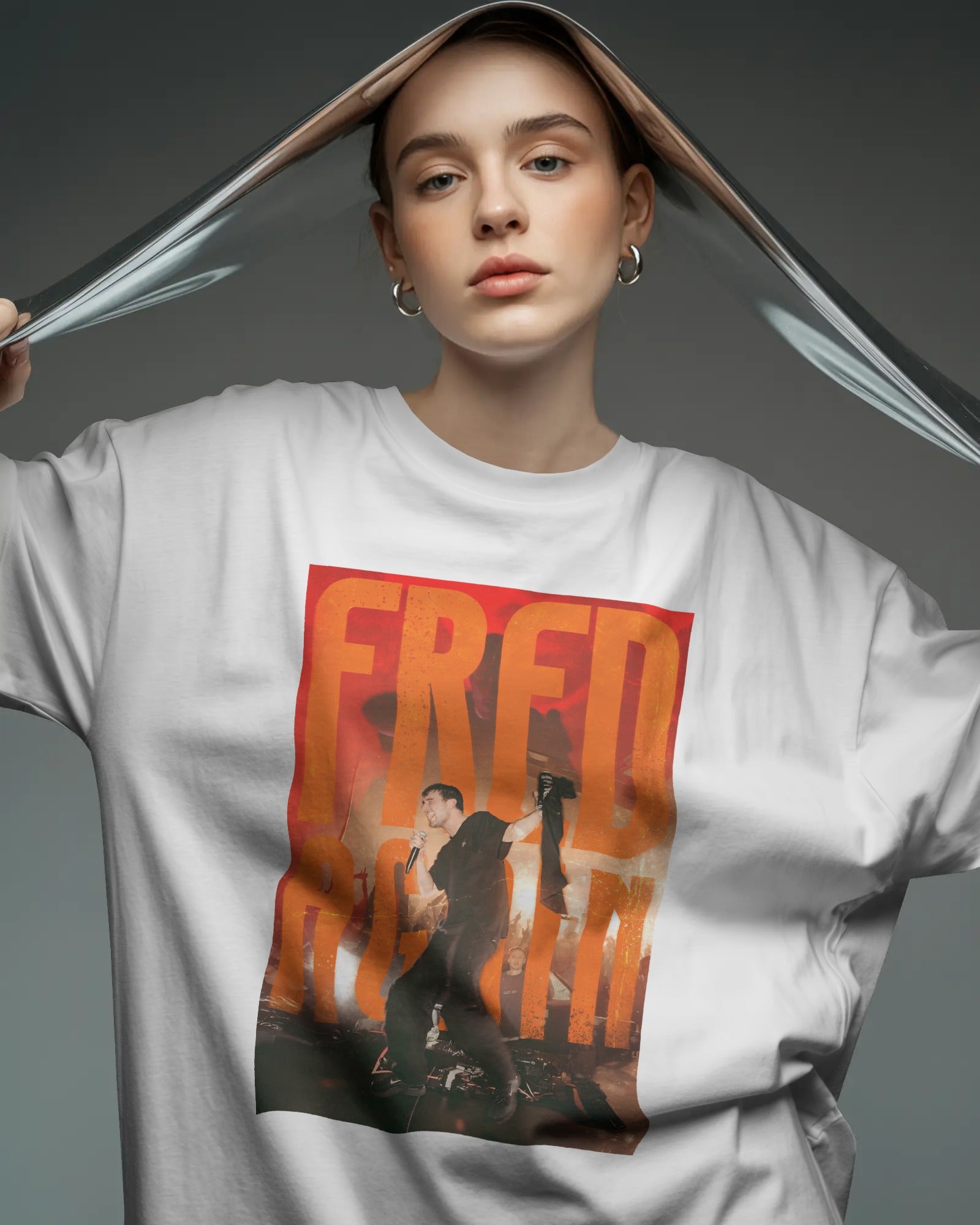 Fred Again Live in Concert graphic oversized tee made from 220 GSM cotton from the house of Nitorious Atelier
