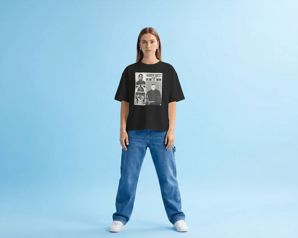 Kanye West YE Live India concert Premium 220 GSM cotton  oversized streetwear t-shirt from Nitorious Atelier 