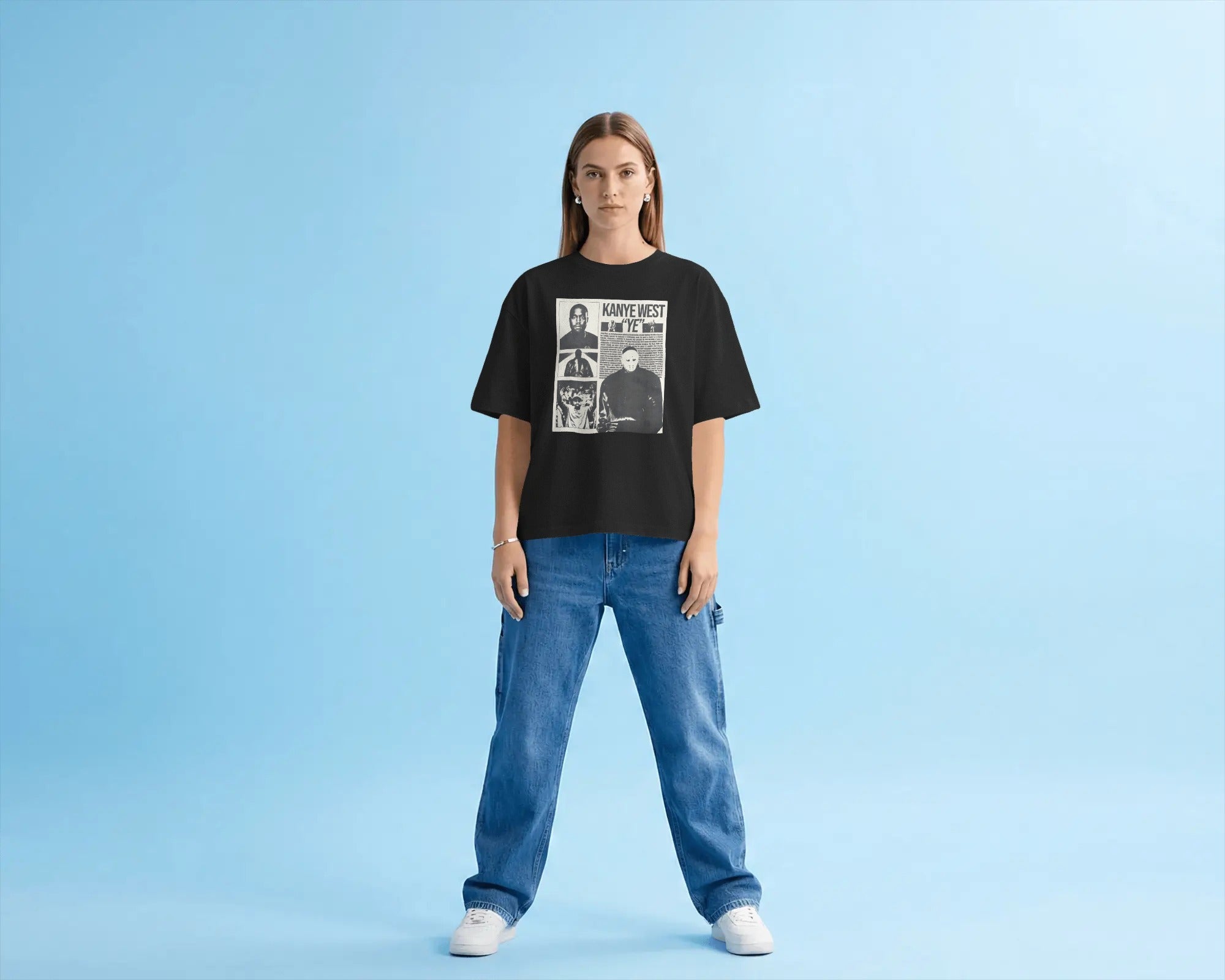 Kanye West YE Live India concert Premium 220 GSM cotton  oversized streetwear t-shirt from Nitorious Atelier 