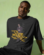 Karan Aujla Signature Edition Oversized Black T-Shirt