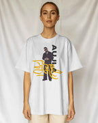 Karan Aujla Signature Edition Oversized White T-Shirt