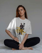 Karan Aujla Signature Edition Oversized White T-Shirt