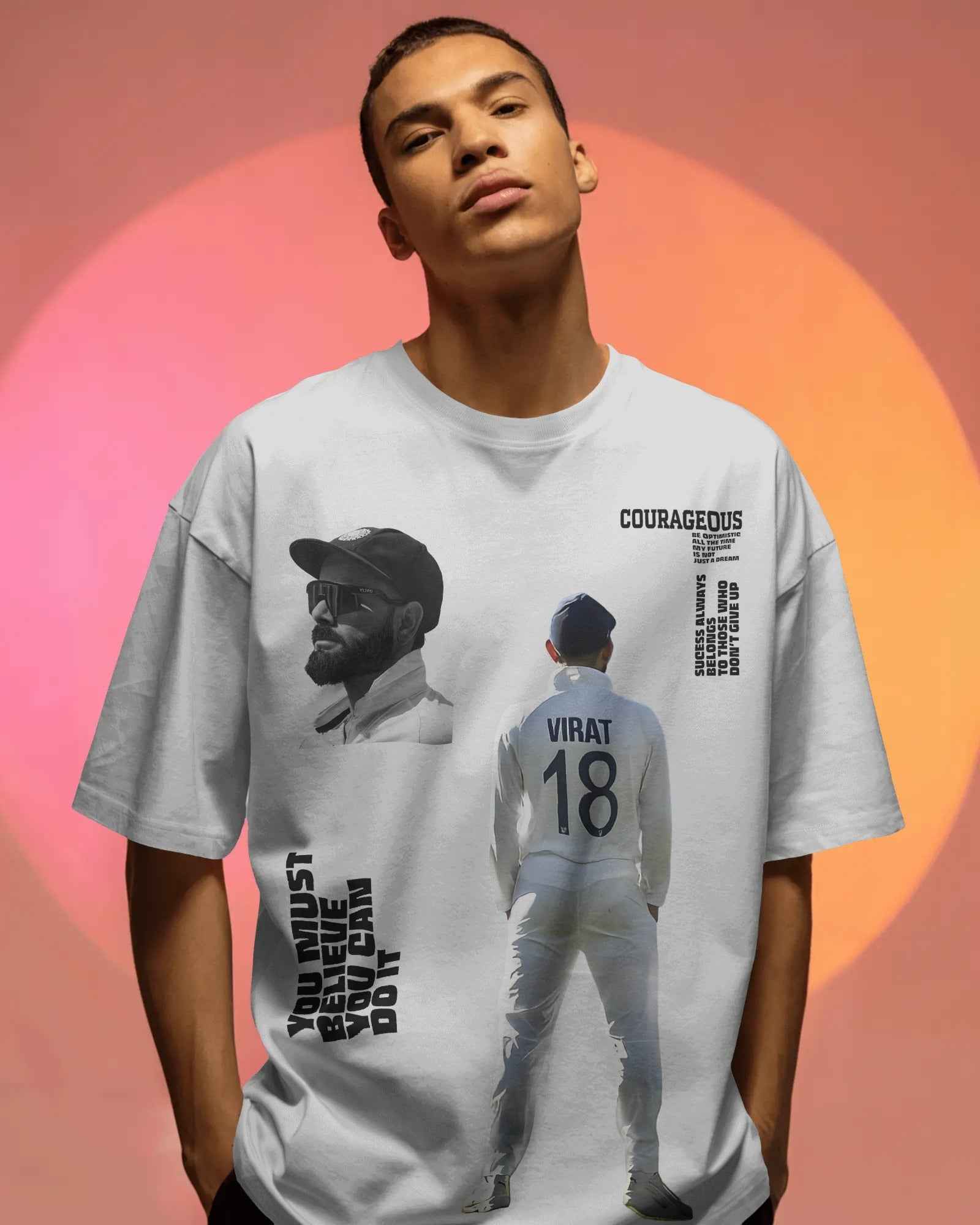 King 18 GOAT Oversized White T-Shirt