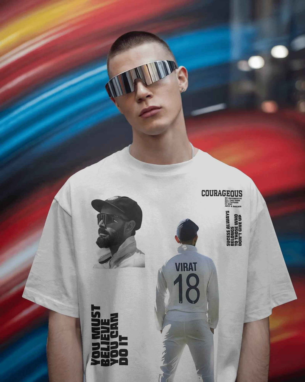 King 18 GOAT Oversized White T-Shirt