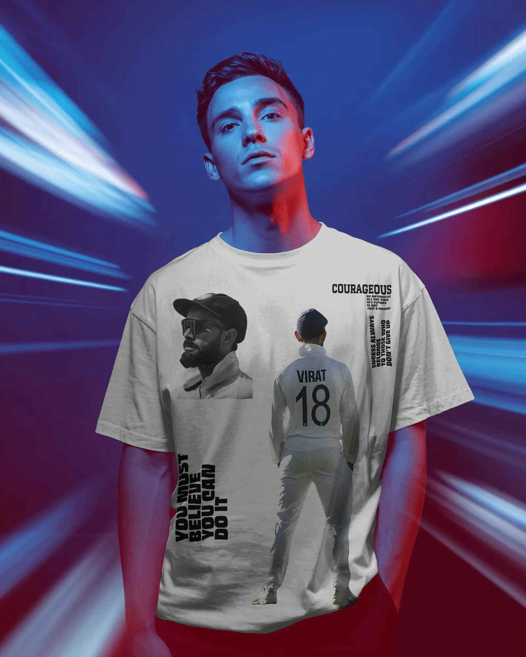 King 18 GOAT Oversized White T-Shirt