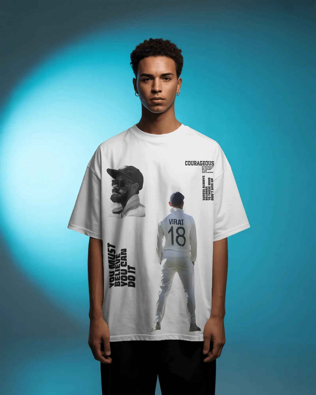 King 18 GOAT Oversized White T-Shirt