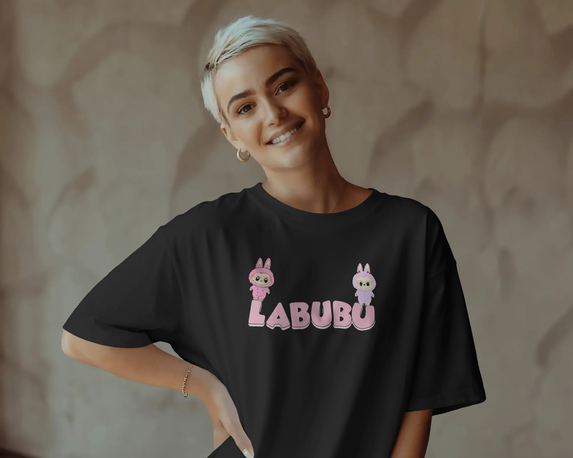Labubu printed t-shirt featuring a vibrant and playful graphic of the popular character. Made from premium cotton for a soft, durable, and comfortable fit—perfect for casual streetwear lovers.