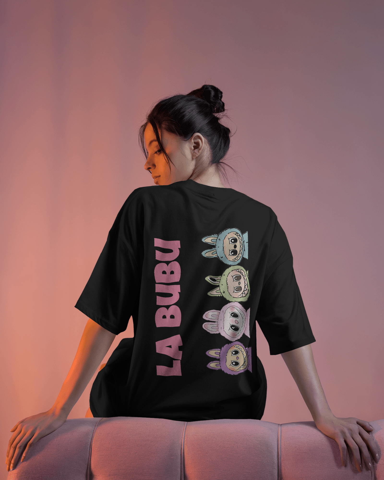 Labubu printed t-shirt featuring a vibrant and playful graphic of the popular character. Made from premium cotton for a soft, durable, and comfortable fit—perfect for casual streetwear lovers
