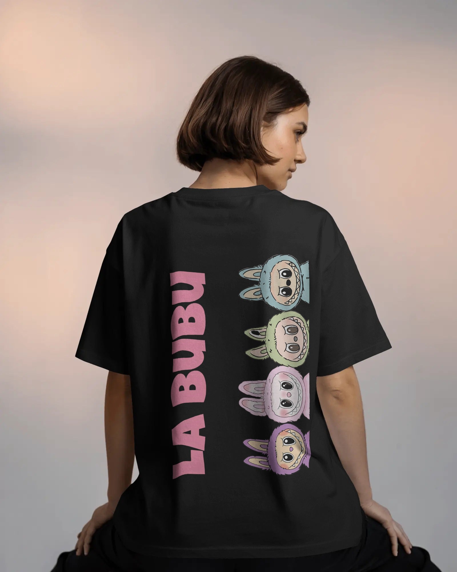 Labubu printed t-shirt featuring a vibrant and playful graphic of the popular character. Made from premium cotton for a soft, durable, and comfortable fit—perfect for casual streetwear lovers
