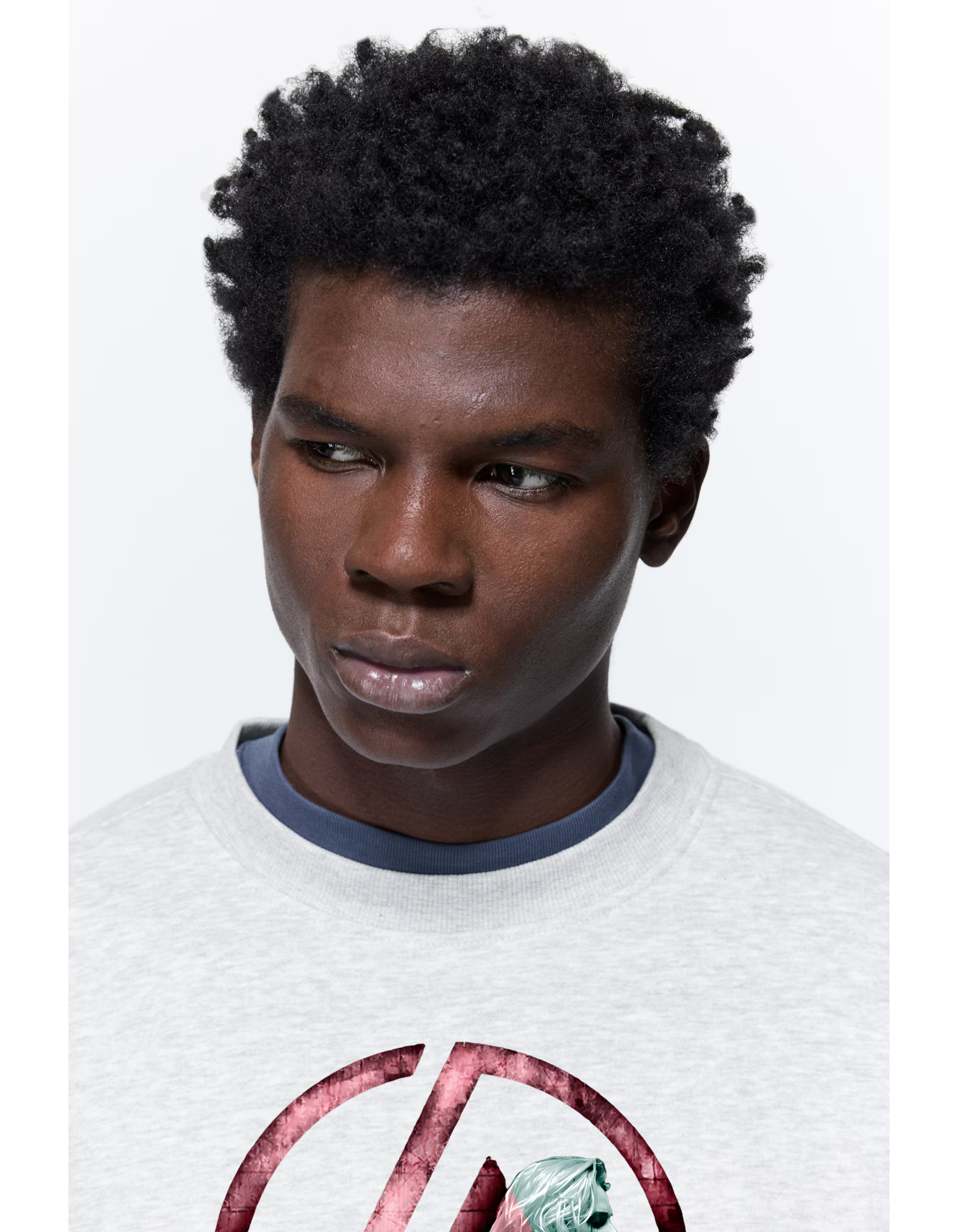 Linkin Park Duo Performance Grey Marl Sweatshirt with pink LP emblem and dual singer portraits.