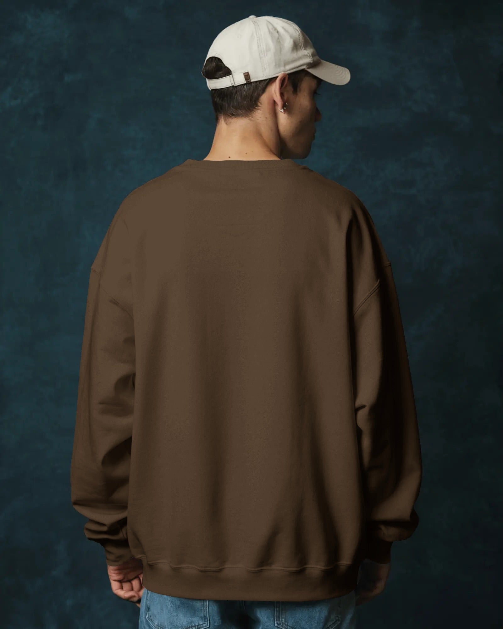 Linkin Park Crest Brown Luxe Sweatshirt featuring detailed emblem graphic on premium fleece fabric