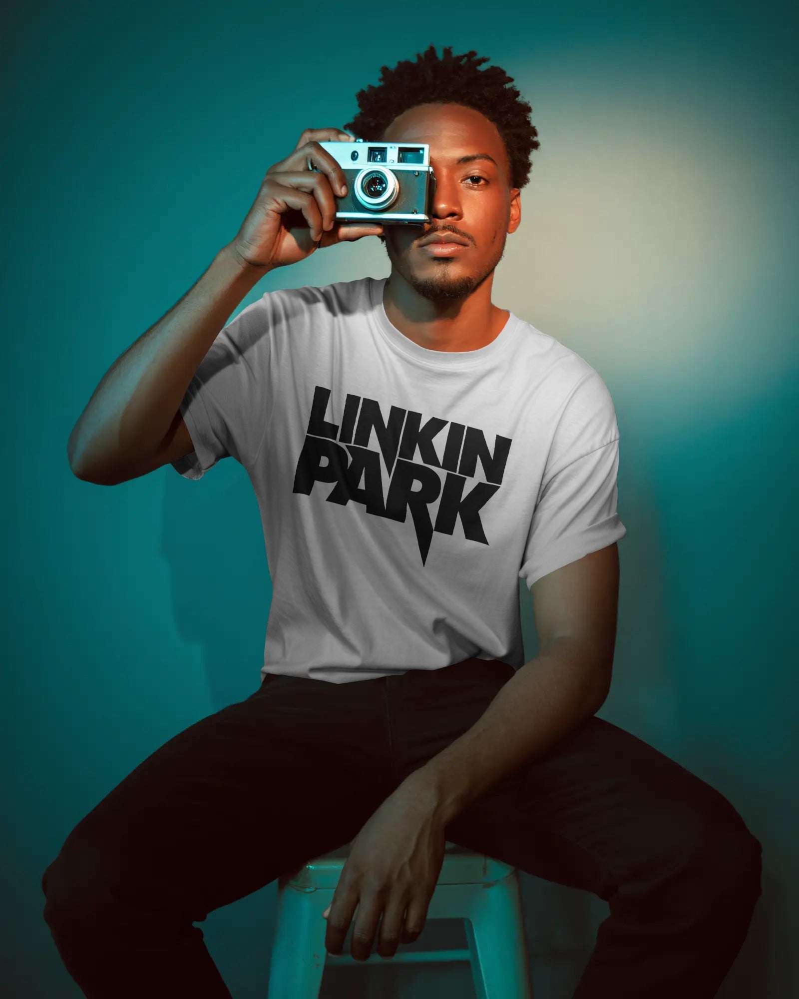 Linkin Park Essentials Oversized White Tshirt from Nitorious Atelier