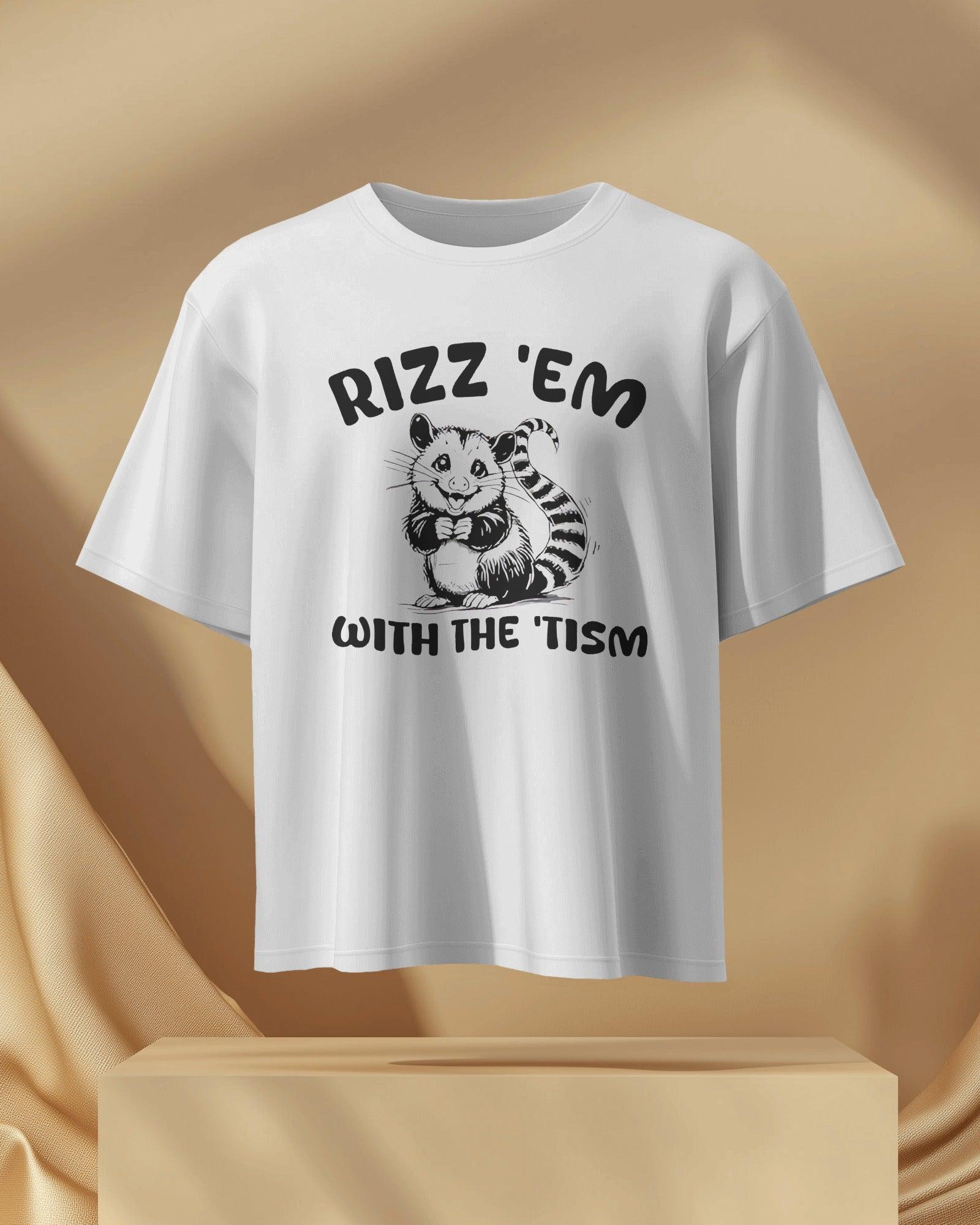 Oversized t-shirt featuring the bold phrase ‘Neurospicy Rizz.’ A playful fusion of confidence and neurodivergent charm, printed in a stylish font for a unique streetwear vibe. Made from premium cotton for all-day comfort and effortless style.