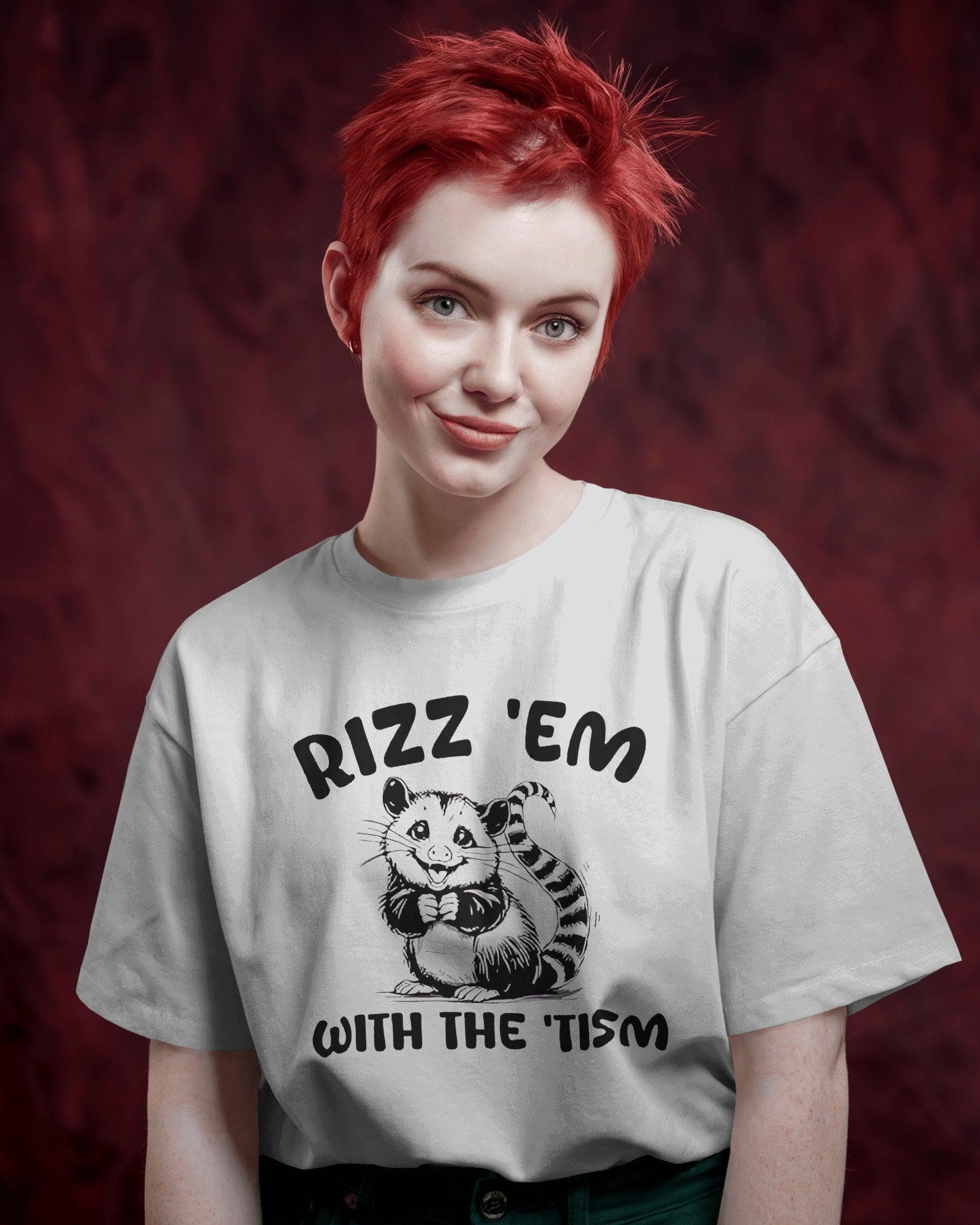 Oversized t-shirt featuring the bold phrase ‘Neurospicy Rizz.’ A playful fusion of confidence and neurodivergent charm, printed in a stylish font for a unique streetwear vibe. Made from premium cotton for all-day comfort and effortless style.