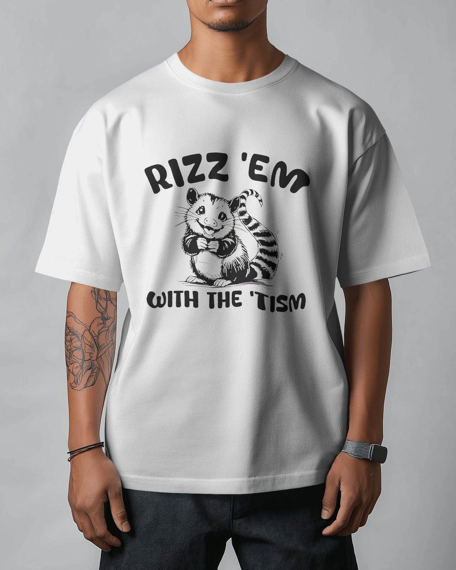 Oversized t-shirt featuring the bold phrase ‘Neurospicy Rizz.’ A playful fusion of confidence and neurodivergent charm, printed in a stylish font for a unique streetwear vibe. Made from premium cotton for all-day comfort and effortless style.