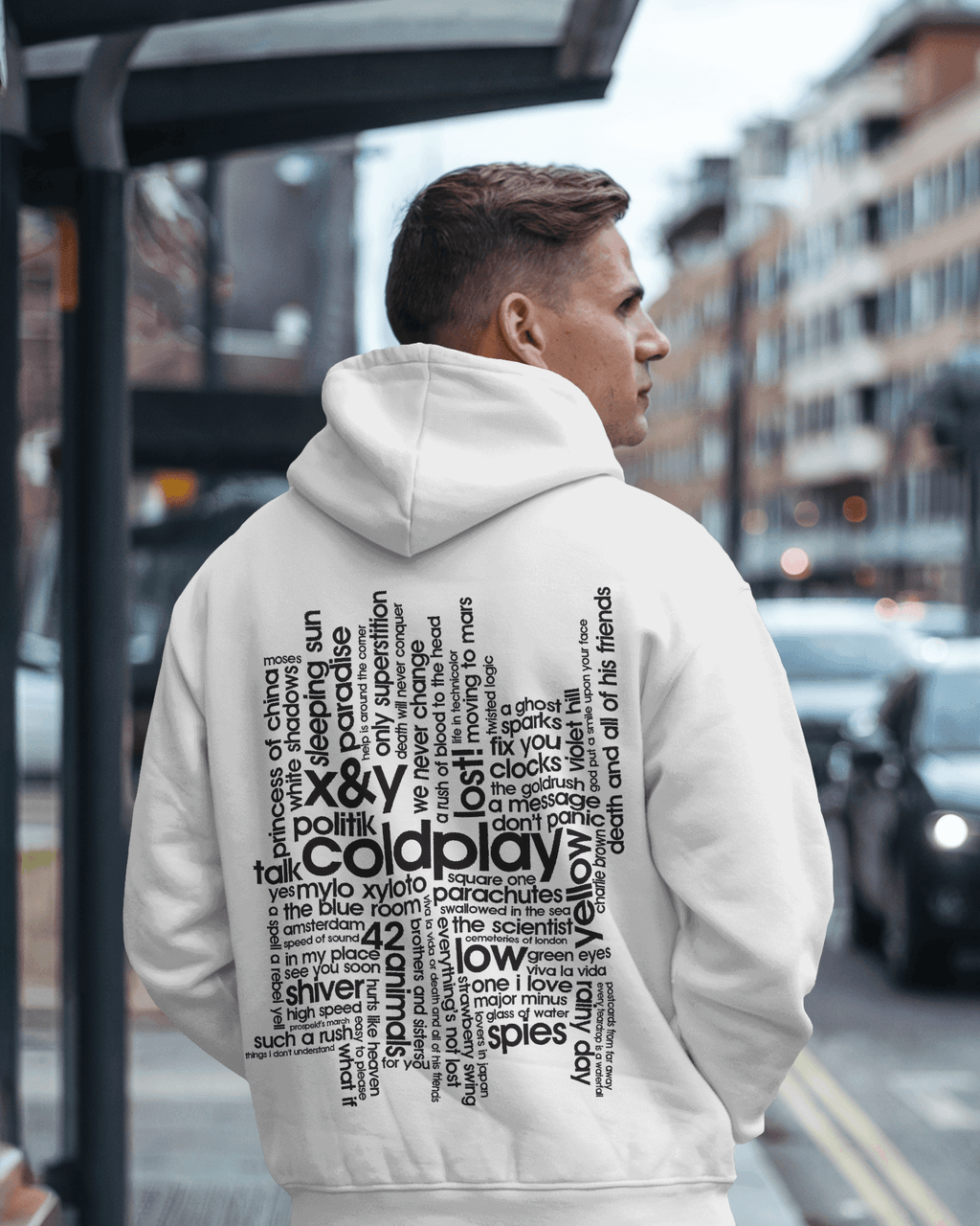 COLDPLAY Songs Luxe Printed Hoodie.