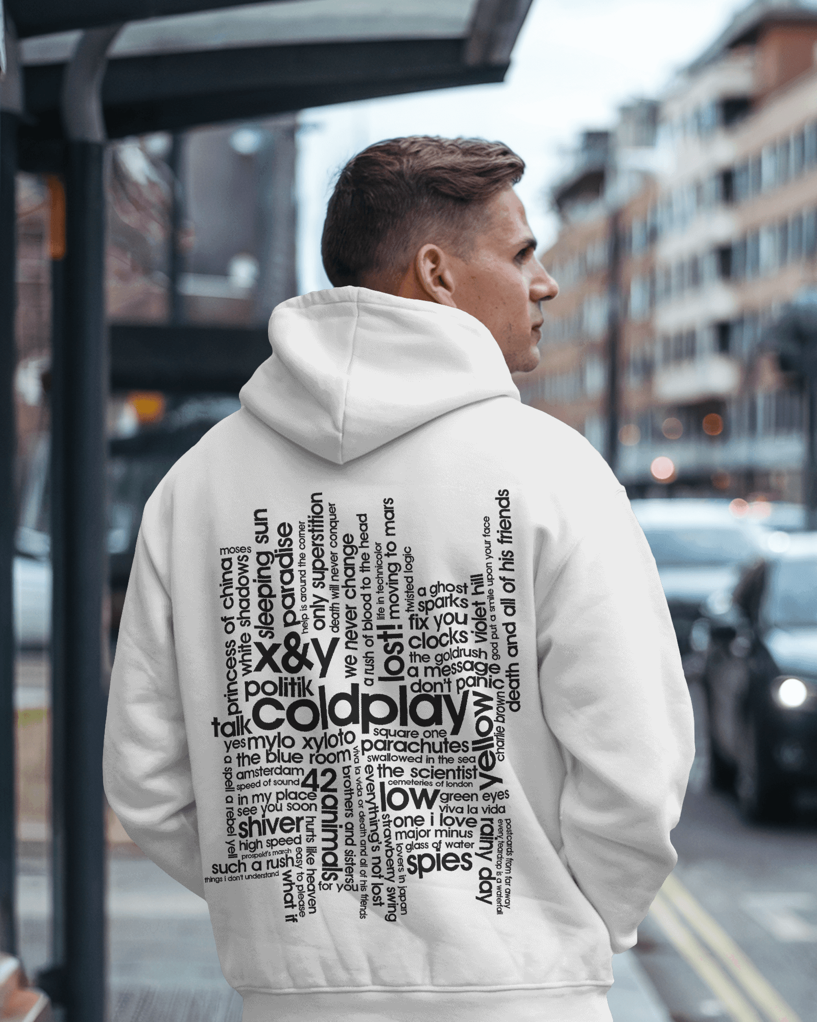 COLDPLAY Songs Luxe Printed Hoodie.