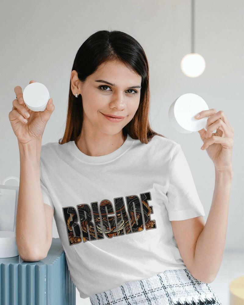 Nitorious Atelier's regular fit tee, featuring Brigade print, combines comfort and style effortlessly