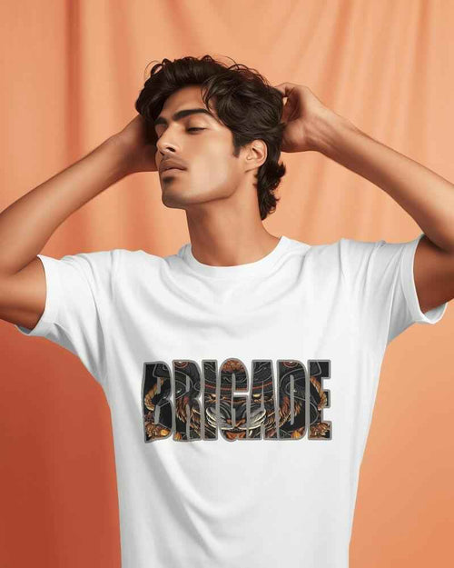 Brigade Regular Fit White T-shirt