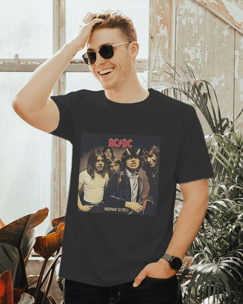 AC/DC band t-shirt from Nitorious Atelier, featuring a striking graphic of the legendary rock band’s logo and imagery. Crafted from premium cotton, this t-shirt offers a comfortable fit with a rock-inspired style.