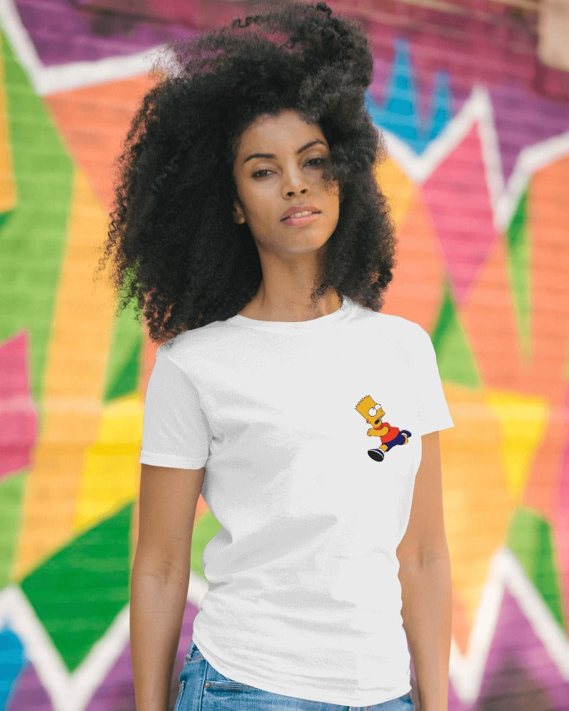 White t-shirt from Nitorious Atelier featuring a bold 'Brat' graphic print on the front. Made from premium cotton, this regular fit t-shirt offers a comfortable and stylish look for any casual occasion.